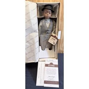 The Hamilton Collection The Little Rascals "Stymie" 14” Porcelain Doll - CIB